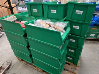 Magazijnbakken Incl. Inhoud Kruizinga, Partij, groen